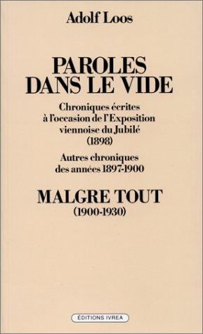 Paroles dans le vide - Malgré tout