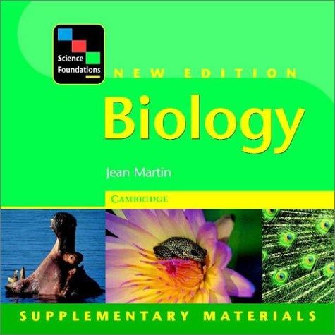 Science Foundations Biology Supplementary Materials CD-ROM Protected PC/IBM Compatible Disk (Science Foundations)