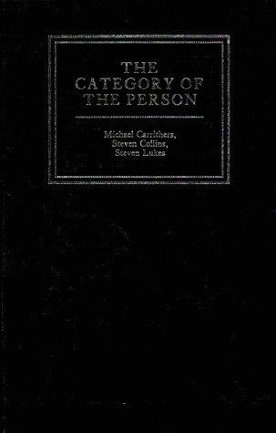 The Category of the Person: Anthropology, Philosophy, History