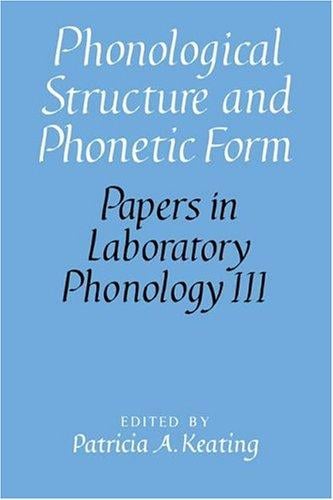 Phonological structure and phonetic form