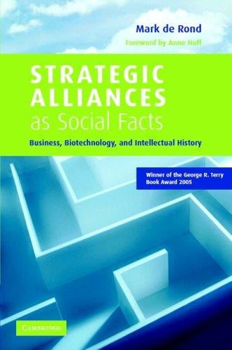 Strategic alliances as social facts: business, biotechnology, and intellectual history