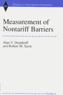 Measurement of nontariff barriers