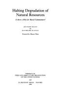 Halting degradation of natural resources: is there a role for rural communities?