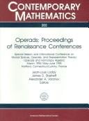 Operads: proceedings of renaissance conferences