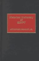 Historical dictionary of Egypt