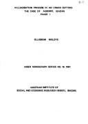 Villagisation process in an urban setting: the case of Agbowo, Ibadan, phase I
