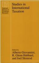 Studies in international taxation