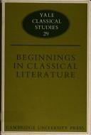 Beginnings in classical literature