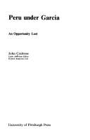 Peru under García: an opportunity lost