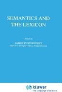 Semantics and the lexicon