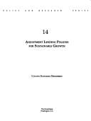 Adjustment lending policies for sustainable growth