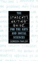 The student's writing guide for the arts and social sciences