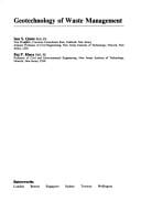 Geotechnology of waste management