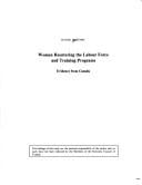 Women reentering the labour force and training programs: evidence from Canada