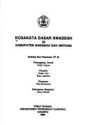 Kosakata dasar Swadesh di Kabupaten Sanggau dan Sintang