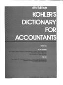 Kohler's Dictionary for accountants