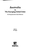 Australia in the emerging global order: evolving Australia-India relations