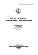 Nilai didaktis dalam pisaan Lampung Pubian