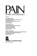 Pain, meaning and management