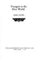 Voyagers to the New World