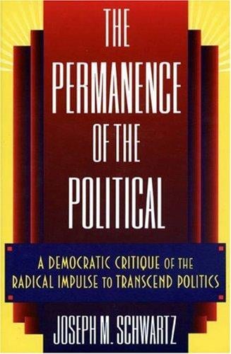 The permanence of the political: a democratic critique of the radical impulse to transcend politics