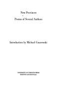 New provinces: poems of several authors