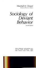 Sociology of deviant behavior