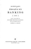 Essays on banking.
