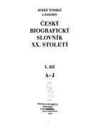 Český biografický slovník XX. století