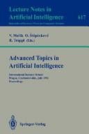 Advanced Topics in Artificial Intelligence: International Summer School, Prague, Czechoslovakia, July 6-17, 1992: Proceedings (Lecture Notes in Com)
