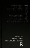 Women in Business: Perspectives on Women Entrepreneurs (Social Analysis)