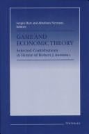 Game and Economic Theory: Selected Contributions in Honor of Robert J. Aumann