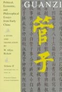 Guanzi: political, economic, and philosophical essays from early China : a study and translation = [Kuan-tzu]