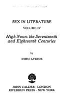 Sex in Literature: High Noon: The Seventeenth and Eighteenth Centuries