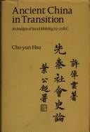 Ancient China in Transition (Civilization of East Asia Study)