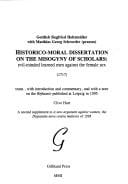 Disputatio Nova Contra Mulieres/a New Argument Against Women: A Criticial Translation from the Latin With Commentary, Together With the Original Latin ... Critical Editions and Translations , Vol 1)