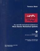 14th IEEE International Conference on Micro Electro Mechanical Systems: Mems 2001: Interlaken, Switzerland, January 21-25, 2001