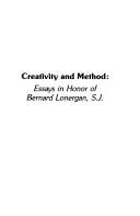 Creativity and Method: Essays in Honor of Bernard Lonergan