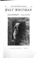 Walt Whitman: The Centennial Essays