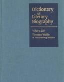 Thomas Wolfe: A Documentary Volume (Dictionary of Literary Biography)