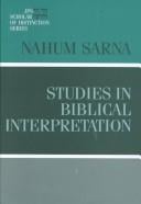 Studies in Biblical Interpretation: JPS Scholars of Distinction Series