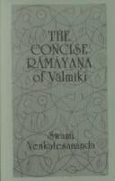 The concise Rāmāyaṇa of Vālmīki