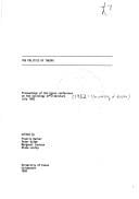 The Politics of Theory: Proceedings of the Essex Conference on the Sociology of Literature, July 1982