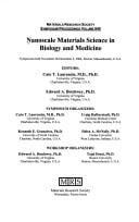 Nanoscale Materials Science in Biology and Medicine: Symposium Held November 28-December 2, 2004, Boston, Massachusetts, U.S.A.