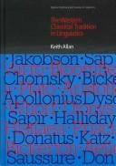 The Western Classical Tradition in Linguistics (Equinox Textbooks & Surveys in Linguistics) (Equinox Textbooks & Surveys in Linguistics)