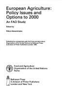 European Agriculture: Policy Issues and Options to 2000: An Fao Study