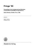 Fringe '93: Proceedings of the 2nd International Workshop on Automatic Processing of Fringe Patterns Held in Bremen, October 19-21, 1993 (Physical Research)