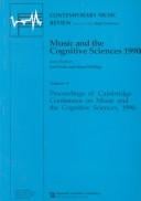 Music and the Cognitive Sciences 1990 (Contemporary Music Review (M.E. Sharpe))