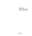 Morandi: Gli acquerelli