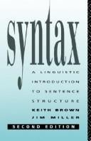Syntax: a linguistic introduction to sentence structure